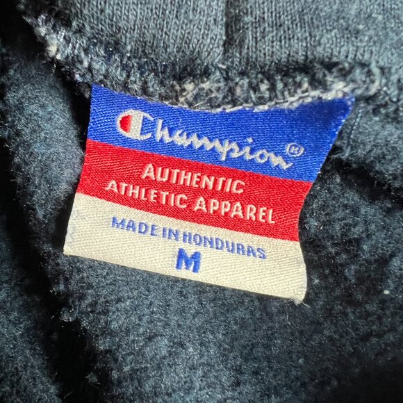 Champion Georgia Tech Yellow Jackets Sweatshirt Adult Medium Black Faded Hoodie - Picture 9 of 16